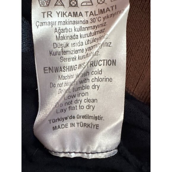 Enrico Cadini Knit Polo Shirt Mens Collared Small Blue Brown Striped Italy - Picture 4 of 6